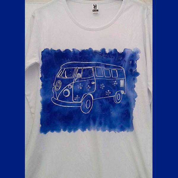 Camiseta volkswagen azul